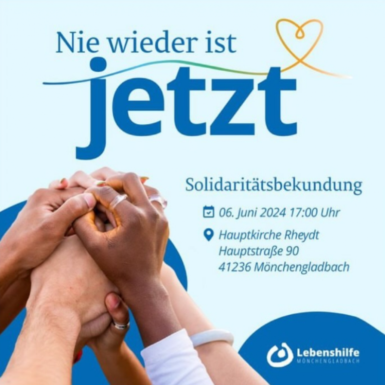 Solidarität mit Lebenshilfe Mönchengladbach